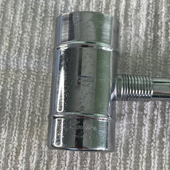 Vintage Bar Tool Ice Hammer Jigger Bottle Opener Shot Measure Chrome Plated 6" - Picture 8 of 12